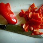 Peperoni ripieni al granchio e ai funghi