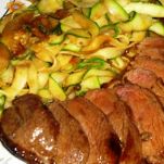 Petto di anatra in salsa al pepe