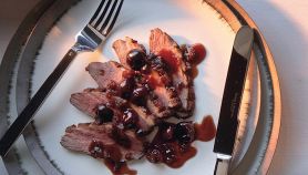 Petto d'anatra in salsa al pepe verde