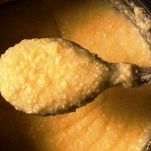 Polenta con crema di Castelmagno