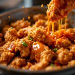 Miele e chili sul pollo fritto