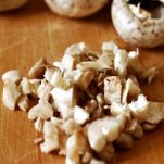 Pollo ripieno ai funghi