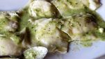 Ravioli con ripieno di ricotta e noci