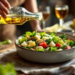 Olio, aceto, sale e pepe