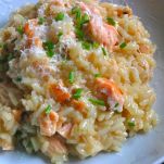 Risotto alla vodka e salmone