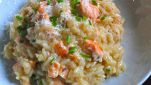 Risotto salmone affumicato e vodka