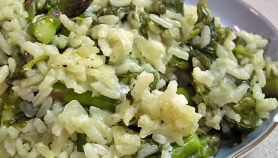 Risotto asparagi e spinaci