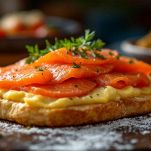 strati sfoglia di salmone