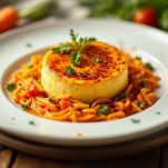 Sformato pronto per essere gustato.