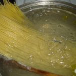 Spaghetti al vino rosso