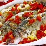 Spigole con pomodoro fresco