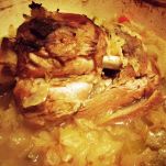 Stinco di maiale con brovada