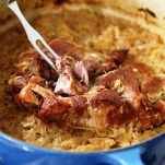 Stinco di maiale con brovada