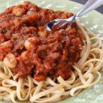 Tagliatelle con sugo di ceci