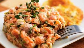Tartare di mele verdi e astice