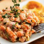 Tartare di astice e mela verde