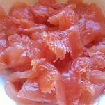 Tartare di trota su pane di segale