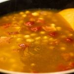 Zuppa di ceci e carciofi