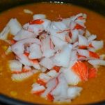 Zuppa di zucca e granchio