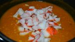 Zuppa di zucca e granchio