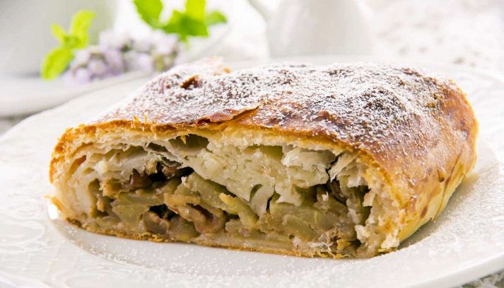 Strudel mele e zenzero