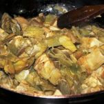 Carciofo e frittata di cipolle