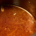 Crema di pane al parmigiano con speck tostato