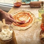 Crostata di asparagi e salame