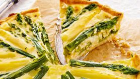Crostata di asparagi e salame