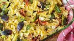 Pasta con fichi e pancetta