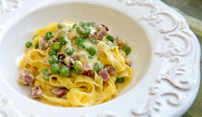 Fettuccine alla papalina