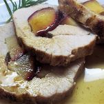 Involtini di maiale con le prugne