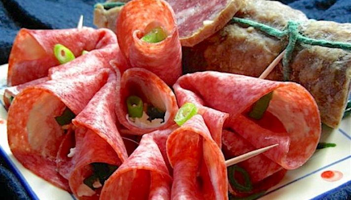 Ricetta Involtini di salame con melanzane alla griglia ...
