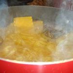 Lasagne pomodoro e prosciutto