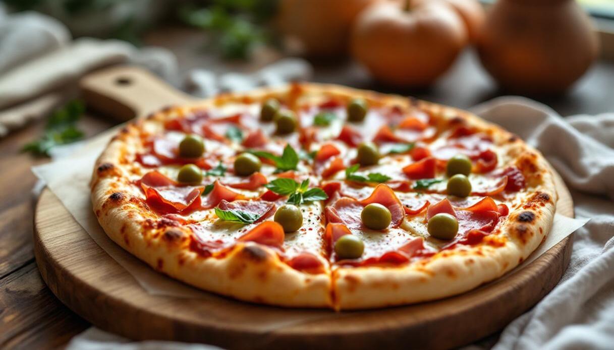 Pizza al prosciutto cotto