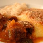 Polenta con spezzatino di maiale