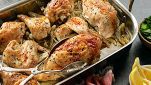 Pollo arrosto con finocchi e olive