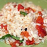 Risotto al pomodoro e basilico