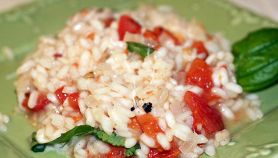 Risotto al basilico e pomodoro