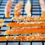 Scorzette candite ricoperte di cioccolato