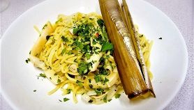 Spaghetti vongole e cannolicchi