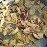 Spaghetti carciofi e provola