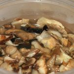 Tagliolini con gamberetti e funghi