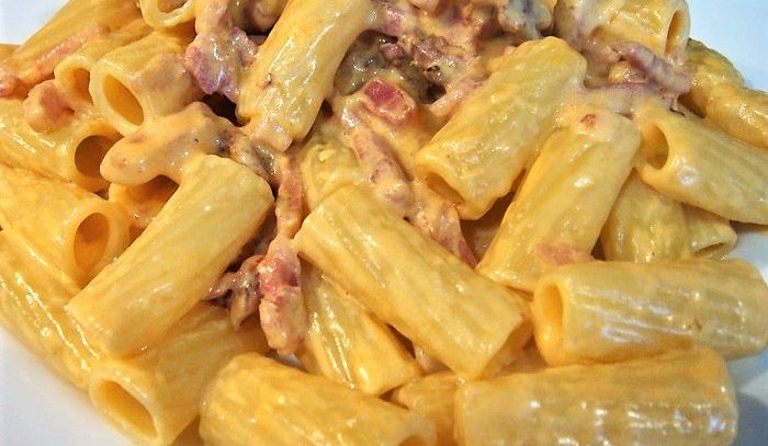 Tortiglioni zucca e speck