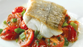 Tranci di pesce al forno con pomodoro