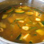 Zuppa di pomodoro e fagioli di Lima