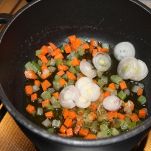 Ali di pollo con carote