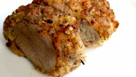 Arista alle noci in crosta di pane