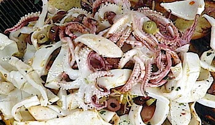 Calamari al crostone