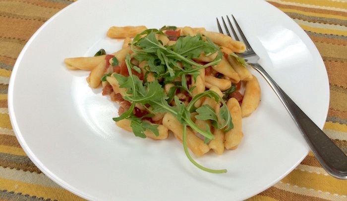 Cavatelli con la rucola